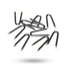 U型栅栏钉、铁钉、马鞍形缝纫钉、花园栅栏钉、铁丝钉、紧固件