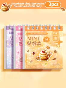 3 piezas/2 piezas/1 pieza Pegatinas mini para fosas nasales para planificador, pegatinas pequeñas para uñas para niñas y niños, pegatinas transparentes y resistentes al agua para manualidades y doodle, pegatinas de dibujos animados lindos para fundas de teléfono - Mini libro de pegatinas - Ver 15