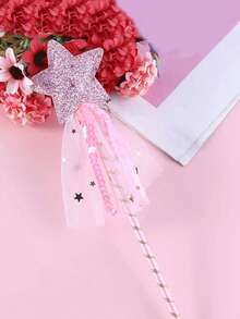 1 Đũa thần, Đũa thần tiên sao ma thuật, Đũa thần tiên sao Đũa thần công chúa thiên thần cho tiệc sinh nhật đám cưới Giáng sinh Cosplay, Đạo cụ trang phục Halloween, Cos - Nhiều màu - Xem 3