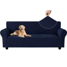 Ystyle 3-Seater Sofa Cover With Armrests, Universal Stretch Sofa Cover, Washable Cat Scratch-Resistant Sofa Cover, Stain-Resistant Stretch Sofa Cover, Non-Slip Sofa Cover - Navy Blue - View 9