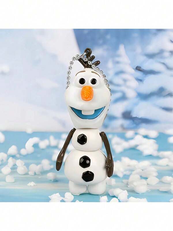 Disney Frozen Olaf Mini Action Character Keychain - Cute Snowman With Carrot Nose And Blue Scarf, Durable PVC Collection Pendant For Bags, Backpacks, Keychains - Perfect Holiday Gift For Fans, Package Jewelry | Fun Design | Fine Crafts, Frozen Accessories