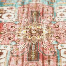 9x12 Area Rugs Living Room - Large Boho Stain-Resistant Rugs With Non-Slip Backing, Vintage Design Bedroom, Beige/Brown, Home Decor Floor - Green - View 4