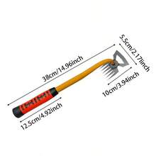 1 件锰钢园艺和除草工具 - 手动园艺耙，配备符合人体工程学的绿色和黄色手柄，可轻松去除土壤和杂草，两用手动除草铲，适用于园艺任务，手动园艺工具 | 符合人体工程学的园艺工具 | 重型园艺工具 - 彩色 - 查看 17