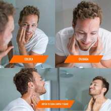 Men Masks & Facial Treatment - Coral Orange - View 4