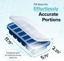 1/2 Cup Silicone Freezer Mold, Perfect For Storing Soups, Sauces, Juices, Desserts, Smoothie Prep And More, Freezer Portion Mold For Meal Prepping - Blueberry - 1-Pack,9832627