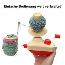 Kreativset, Häkelnadeln Set, Kugelwickler, Wollwickler mit Häkelzubehör Häkelwollezubehör, Garnkuchenwickler-Spinner mit Garnnadel-Set zum Häkeln, Strickstichmarker, Plastiknadeln