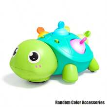 6-12个月婴儿玩具，音乐乌龟爬行玩具，婴儿必备品，婴儿发育生日礼物，带灯光和音效的早教益智玩具，0-1岁男孩女孩适用（需3节AA电池，不包含在内） - 彩色 - 查看 11