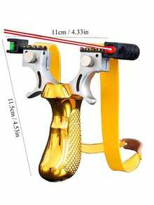 Tirachinas de francotirador de metal 98K con mira horizontal y luz roja, práctica de caza al aire libre, juguete portátil (Puede haber defectos y arañazos durante el proceso de producción, pero no afectan el uso. Si le molesta esto, por favor no realice un pedido)