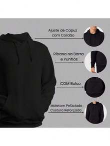 Basgiath War College  Sweatshirt Cold Weather Hoodie Casual Jacket - Black - View 5