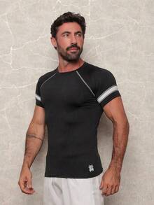 White Faixs Men's Thermal Top UV 50 Protection Compression Rashguard - màu đen - Xem 4