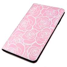 Server Book, Server Books For Waitress, Leather Server Book With Zipper Pocket, Cute Server Book, Waitress Book Fit Server Apron (Pink Leopard) - Roses - View 5