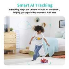 4MP 全高清安全摄像头，具有红外夜视、双向音频、运动检测、自动跟踪、双频 WiFi 连接、家庭安全应用程序控制 - 非常适合青少年、老年人、宠物、婴儿，兼容 Alexa 和 Assistant - 白色 - 查看 6