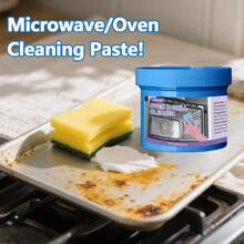 H4Cacle 150克/250克强力烤箱清洁膏，厨房重油污和烟熏清洁剂，厨房专用多用途清洁膏，强力去除重油污和污垢，除臭并去除锅底黑化，适用于抽油烟机重油污去除剂和污垢去除膏。 - 476 - 查看 5