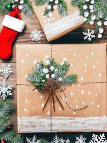 1 pièce/5 pièces Épis de pomme de pin aux baies artificielles - Tiges de fausses baies rouges résistantes aux UV avec cônes pour la décoration du sapin de Noël, la confection de couronnes DIY, les bouquets de mariage, les cadeaux de la Saint-Valentin, l'artisanat de la Fête des Mères, les centres de table du Nouvel An, le style rustique de ferme, les arrangements floraux d'hiver, les guirlandes de cheminée, les décorations de porche, les remplissages de vase de table - Blanc - Voir 5