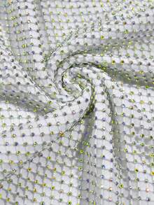 Fashion Sparkling Rhinestone Solid Color Halter Women's Sensual Backless Sleeveless Dress Birthday Party