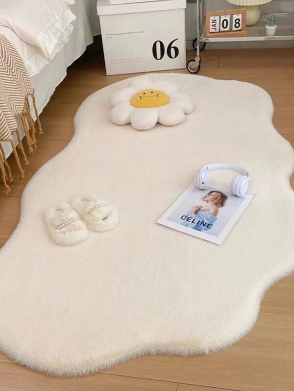Creative Fluffy Faux Fur Carpet, Suede Bottom, Plush, Shaggy Decorative Rug, Warm And Cozy Creative Quirky Design, Multi-Color Options