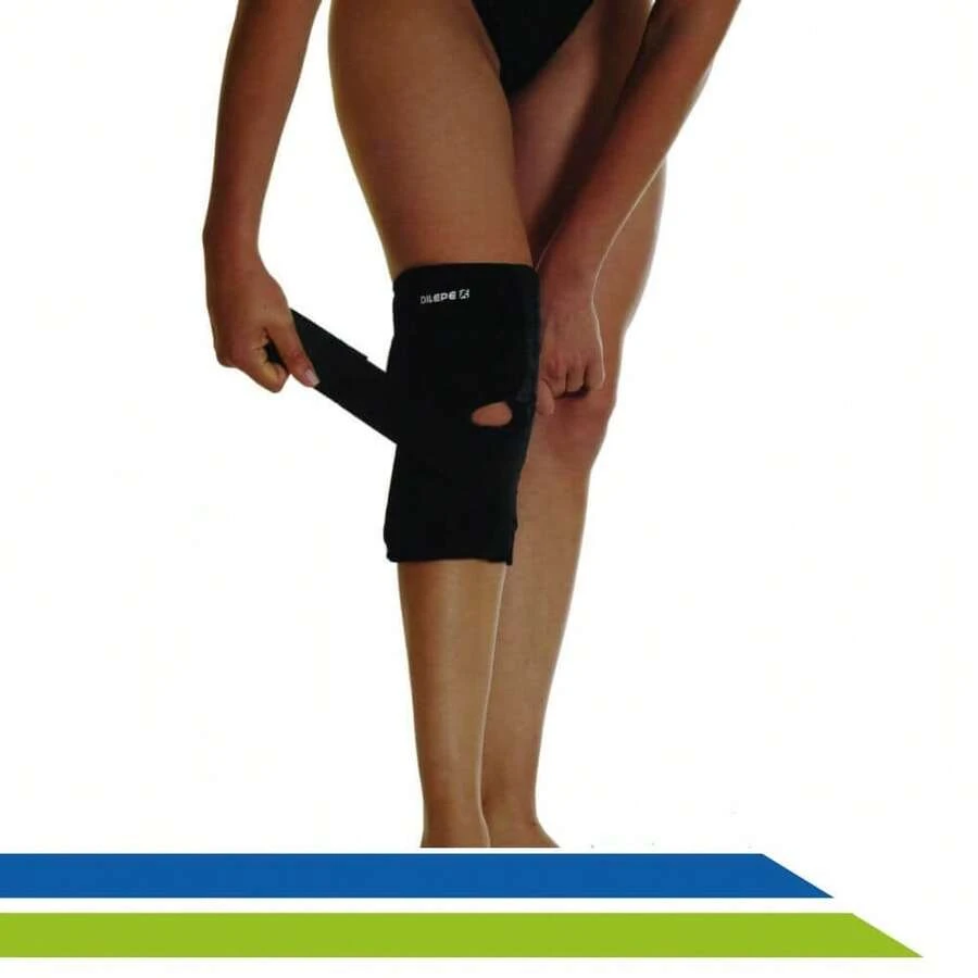 DILEPE Articulated Neoprene Knee Brace With Crossed Straps - Dilepé - Code DE150 - GG - View 1