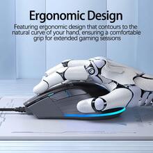 HP G210 Gaming Mouse Professional Optical Engine Ergonomic Right-Hand Design Programmable Side Button Macro Settings Sweat-Proof And Non-Slip Texture Cost-Effective Choice For E-Sports Competitions Pink And Silent - Pink Mute - View 3