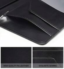 Server Books For Waitress - Leather Waiter Book Server Wallet With Ipper Pocket, Cute Waitstaff Organizer With Money Pocket Fit Waitress Apron(Classic Black) - Hồng lấp lánh - Xem 5