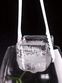 1pc Stainless Steel Ice Clip, Thickened Stainless Steel Ice Clip, Food Appetizer Tongs, Serving Appetizer Tongs, Sugar Tongs, Suitable For Tea, Coffee, Bar, Bread, Ice, Barbecue, Kitchen Wedding Restaurant For Party Coffee Bar Serving And Cooking, Halloween And Christmas Party Supplies