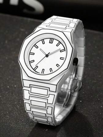 TOMI TOMI Classic Business Men's Watch Set, Plastic Strap, Matte Oil Quartz Watch, Fashion Men's Watch Set, Suitable For Daily Life, Holiday Gifts, Father's Day Gifts