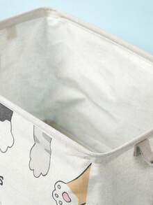 PETSIN 1入組簡約風格臟衣服收納籃適用於寵物衣服和玩具 - 白色 - 查看 5