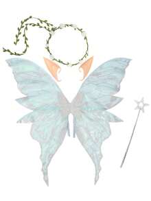 1 件/4 件大号金属蝴蝶翅膀，万圣节仙女翅膀派对服装道具，各种节日的理想选择