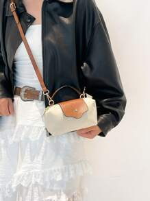 Women's Fabric Nylon Mini Crossbody Bag, Magnetic Snap Dumpling Shaped Casual Cute Fashion Handbag