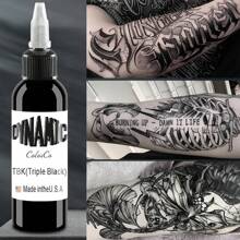 Black Tattoo Ink 4oz(120ml) Friendly Pigment Tattoo Supplies Concentrated Black (2pcs) - Multicolor - View 4