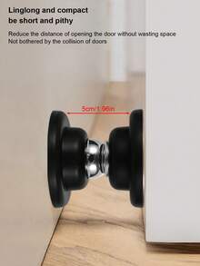 2pcs/Set Soft Magnetic Door Stop - Easy Installation, Adhesive Mounting | No Drilling, Suitable For Home & Office