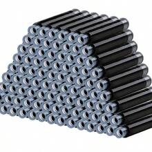 50pcs 3.4mm Fountain Pen Ink Cartridges, 3.4mm Diameter School & Office Supplies Ink Cartridges, Black, Blue, Red Colors Available,For School Supplies,Back To School - 50 Blue and Black Ink Sacs - View 5