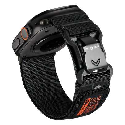 Correa deportiva de nailon suave y ancha con hebilla magnética Fidlock V, compatible con las correas del para mujeres y hombres, compatible con iWatch de 42 mm (Series 10), 41 mm (9/8/7), 40 mm (SE2/SE/6/5/4), 38 mm (3/2/1), banda de reloj transpirable y que absorbe el sudor, resistente para ciclismo, senderismo, correr, acampar