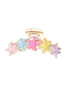 1 件可爱多彩海星发夹发饰秋季配饰 - 彩色 - 查看 4