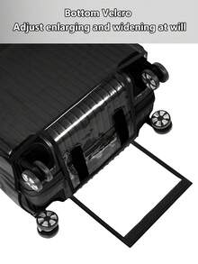 1件PVC行李箱防尘罩透明箱套拉杆箱耐磨防刮保护套行李箱防水罩行李箱防尘罩，加厚行李箱防尘罩耐磨防刮防水适用于拉杆箱皮套行李箱 - 無色 - 查看 3