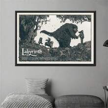 1 PC Labyrinth 1986 Movie Poster, Vintage Movie Poster Art, Popular Movie Canvas Print Pictures For Home Or Office Frameless Modern Decorative Wall Art Gifts Birthday Graduation - Multicolor - View 14