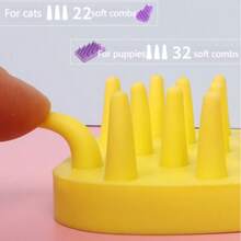 1pc Summer Pet Bathing Brush, Silicone And Rubber Care Tool For Dogs And Cats, Smooth Pet Hair During Bathing