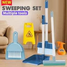 مجموعة ألعاب تنظيف تظاهرية للأطفال، لعبة تظاهرية للأعمال المنزلية، مجموعة ألعاب تنظيف وكنس للأطفال، أدوات لعب تمثيلية، مجموعة ألعاب تفاعلية للأولاد والبنات، هدية مثالية لعيد الميلاد والكريسماس