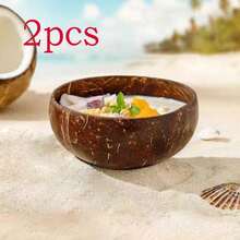 Personalized Coconut Bowl | Customized Coconut Bowl | Handmade Customization | Personalized Gift | Unique Personalized Customized Tableware - Brown - View 12