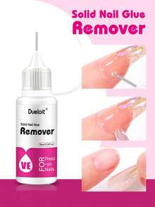 3 piezas/1 pieza Removedor de pegamento de uñas de 10ml para uñas postizas, removedor multifuncional para puntas de uñas, removedor de pegamento suave para uñas Gel X, removedor de esmalte de uñas sin acetona