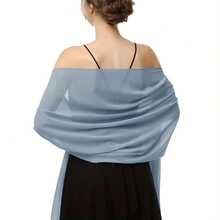 Elegant Bubble Chiffon Shawl Hijab Women Lightweight Shawl And Wrap Female Foulard Casual Outings And Evening Events - XW398-42 - 查看 6