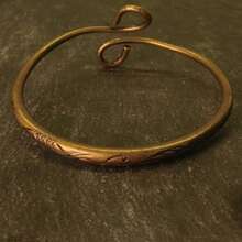 1pc Vintage Copper Adjustable Bracelet, Suitable For Daily And Formal Occasions, Valentine's Day Gifts For Men And Women, Christmas, Halloween, Birthday Parties - 1 - 查看 1