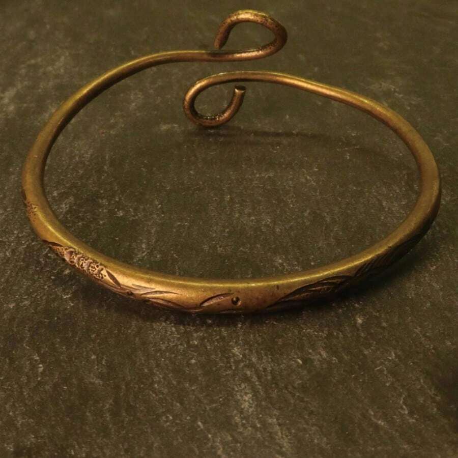 1pc Vintage Copper Adjustable Bracelet, Suitable For Daily And Formal Occasions, Valentine's Day Gifts For Men And Women, Christmas, Halloween, Birthday Parties - 1 - 查看 1