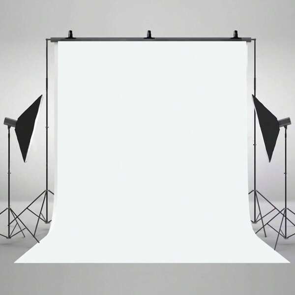 1 pezzo Sfondo fotografico bianco, 150x100 cm/210x150 cm, elegante ritratto e sfondo per studio, in tessuto di poliestere, adatto per compleanni e celebrazioni in generale, sfondo per studio fotografico, sfondo bianco liscio, accessori per riprese, materiale in tessuto sottile e trasparente