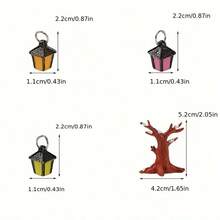 5/6/50pcs Glow-In-The-Dark Mini Landscape Decor, 7-Color Lighting Small Ornaments, Creative Resin DIY Crafts, Snow Tree Christmas Decor, Durable Resin, Suitable For Fairy Garden Decor, Mini Figurines, Outdoor Yard Decor, Dollhouse Decor, Room Decor, Bedroom Decor, Halloween Decor, Glowing In Dark, Garden Furniture, Christmas Crafts, Christmas Decor, Christmas Gifts, New Year Gifts, Halloween Decor, Bookshelf Decor, Fish Tank Accessories, Resin Figurines, Office Desk Accessories - Multicolor - View 6