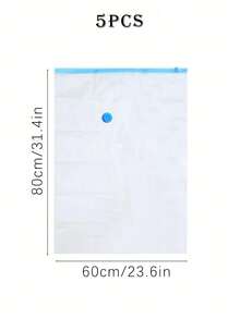 5/4/1pc透明旅行真空收纳袋，大容量PVC真空密封袋，便携式防水真空压缩袋，防蛀防霉真空收纳袋，夏季衣服真空密封袋，多功能家用收纳袋居家衣物整理，可用于床上用品、外套、衬衫、毛毯、裤子、内衣等。
