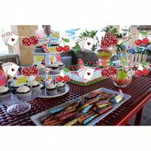 Lucky In Love Garland Banner For Lucky In Love Bachelorette Decorations, Western Bachelorette Party Decoration, Casino Cherry Vegas Bachelorette Party Decor, Las Vegas Shower, Poker Party Decor GL - Red - View 3