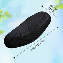 1pc Motorcycle 3D Mesh Breathable Anti-Slip Pad, Scooter Seat Cover, Electric Bicycle Seat Cushion, Summer Ventilated Net Cover