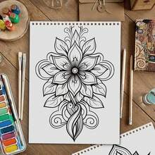 Adult Coloring Book - Exquisite Mandala Patterns, Suitable For Beginners, Made Of High-Quality Thick Paper, 30 A4 Pages Spiral Bound, Suitable For Both Men And Women, Ideal For Leisure, Entertainment And Meditation, A Perfect Gift For Christmas, Valentine's Day, Ramadan And New Year.