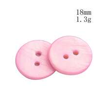 5 PIEZAS de botones naturales de concha de 2 agujeros de nácar de agua dulce rosa para coser en ropa, camisas, gemelos, manualidades y scrapbooking