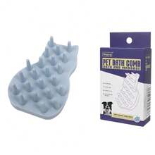 1pc Summer Pet Bathing Brush, Silicone And Rubber Care Tool For Dogs And Cats, Smooth Pet Hair During Bathing